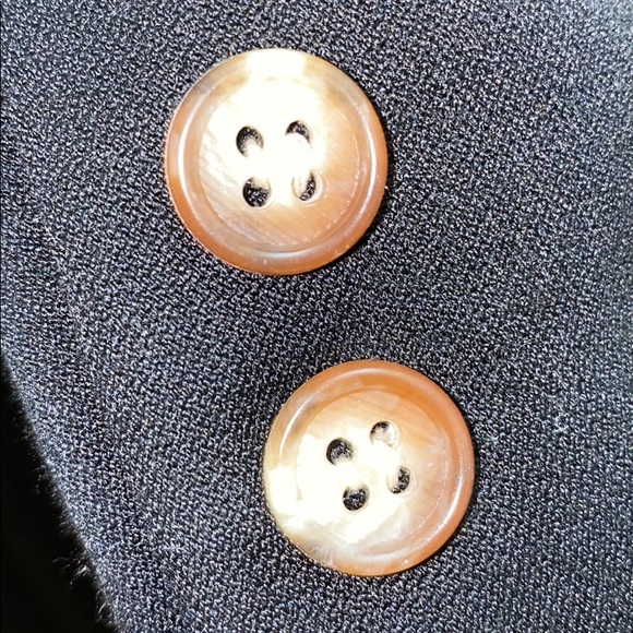 Theme long button zipper black blazer jacket Japan - Picture 5 of 11